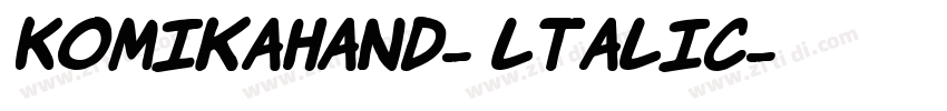KomikaHand- ltalic字体转换